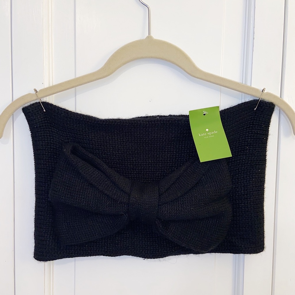 Kate Spade Gathered Bow Neck Warmer
